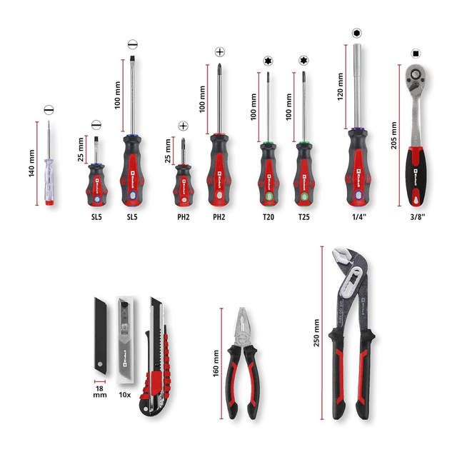 LOCATION - Caisse à outils 80 pièces Einhell